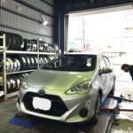 大和店♪リピーターの東京都町田市R様よりトヨタアクアのタイヤ交換を承りました♪