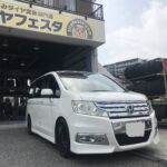 大和店♪横須賀市O様よりHONDAステップワゴンのタイヤ交換を承りました♪スタッフとご一緒パチリも！！