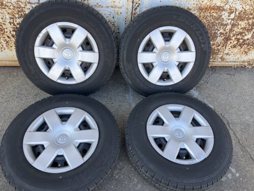 ヤフオク♪200系ハイエース鉄ホイール 中古タイヤ4本セット DUNLOP ENASAVE VAN01 195/80R15 107/105 LT ダンロップ エナセーブ バン01 195/80-15