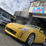 大和店♪M様より日産フェアレディZのタイヤ交換を承りました♪決め手は「安さ」♪スタッフとパチリもご一緒に！！