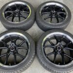 ヤフオク☆　MID ヴァーテック ワン EXE5 19インチ 10アルファード 20アルファード ヴェルファイア スカイライン 245/40R19 中古タイヤ セット